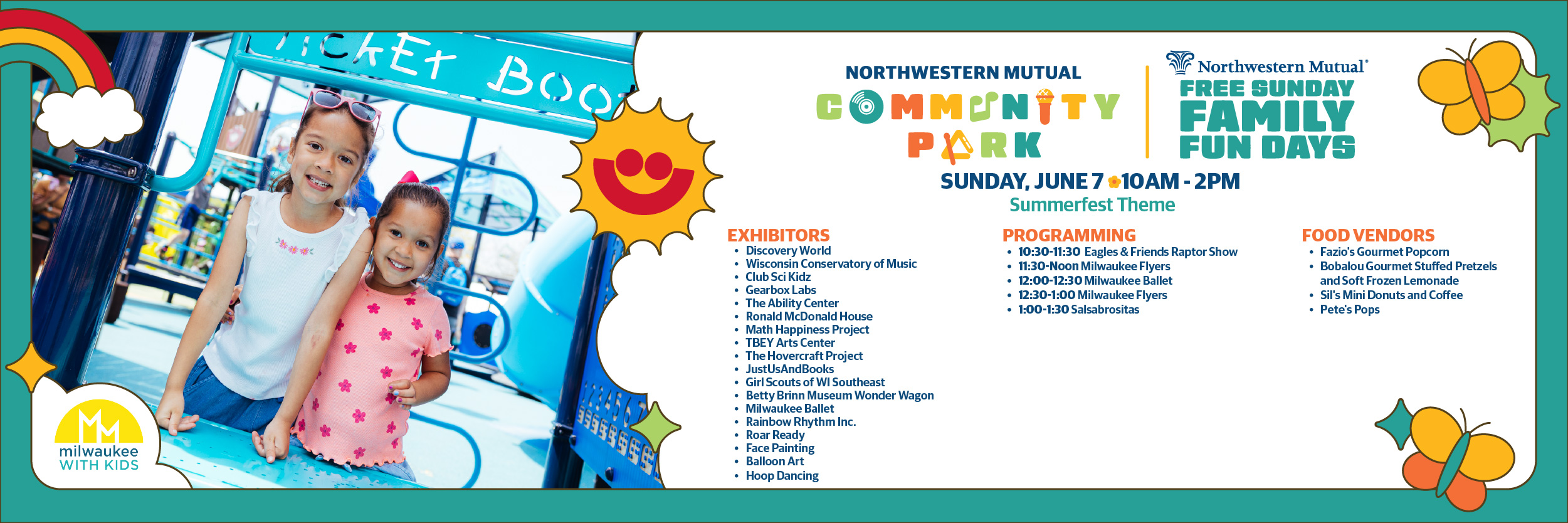 FREE Sunday Family Fun Days Return to Northwestern Mutual Community Park for 2026 Season with New Hands-On Activities, Performances, and Themed Days